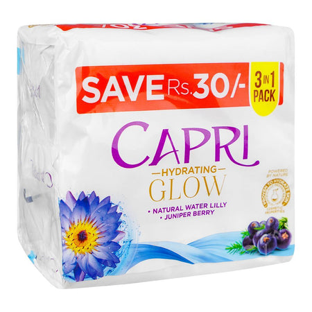 Capri Glow Water Lilly Blue Soap, 3x150g - Main Image