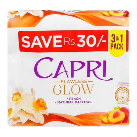 Capri Glow Daffodil Peach Soap, 3x150g - Image 2