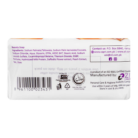 Capri Glow Daffodil Peach Soap, 3x150g - Image 3
