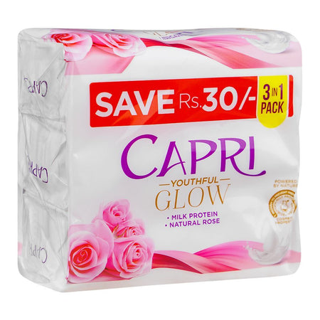 Capri Glow Rose Pink Soap, 3x150g - Main Image