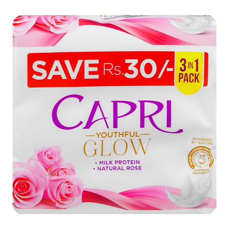 Capri Glow Rose Pink Soap, 3x150g - Image 2