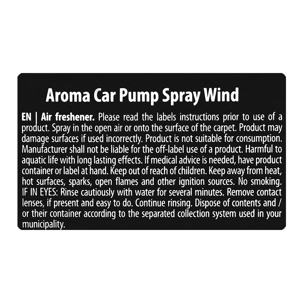Aroma Car & Home Air Freshener Pump Spray, 50ml - Image 4