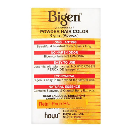 Bigen Permanent Powder Hair Color, 57 Dark Brown - Image 2