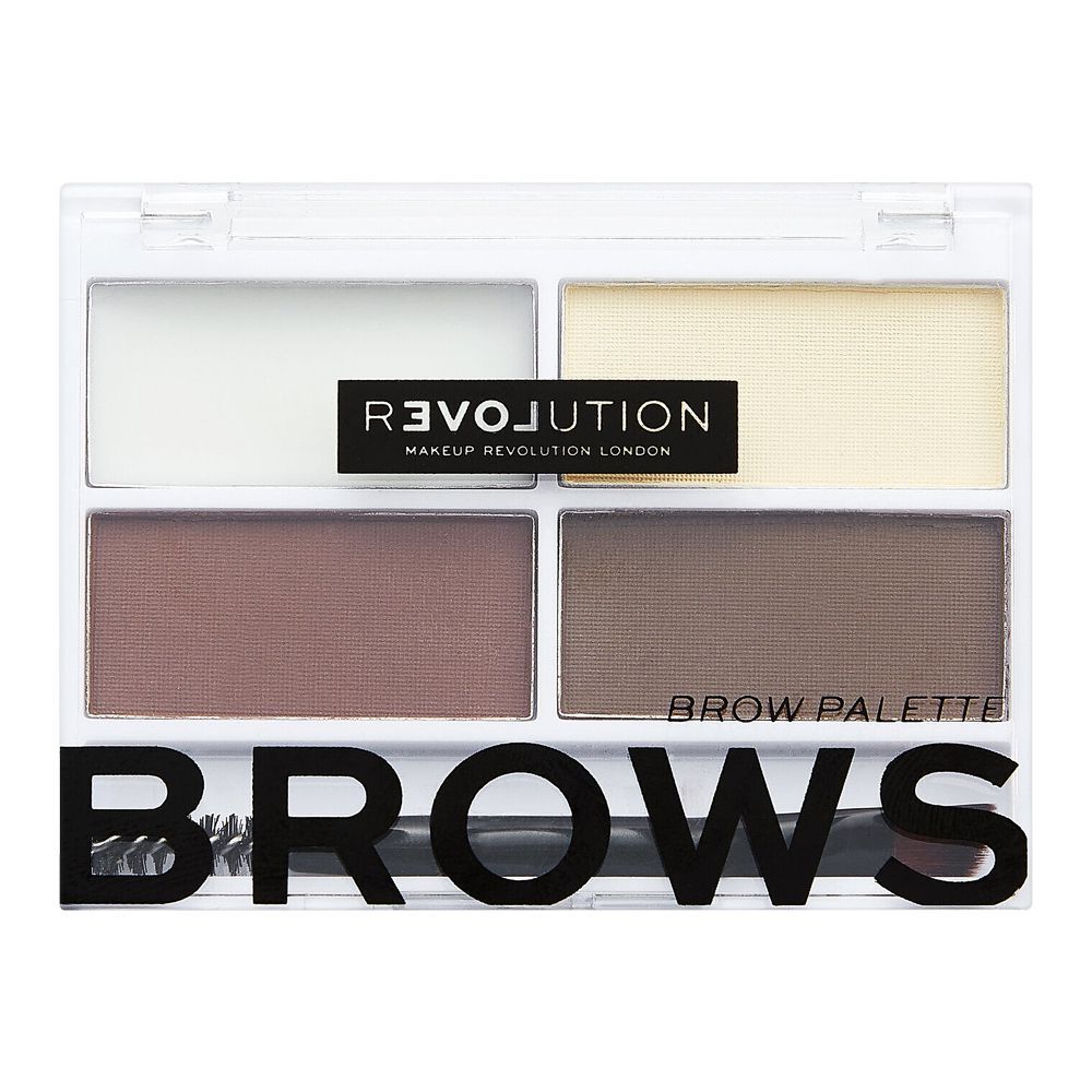 Makeup Revolution Relove Colour Cult Brow Palette, Dark - Main Image