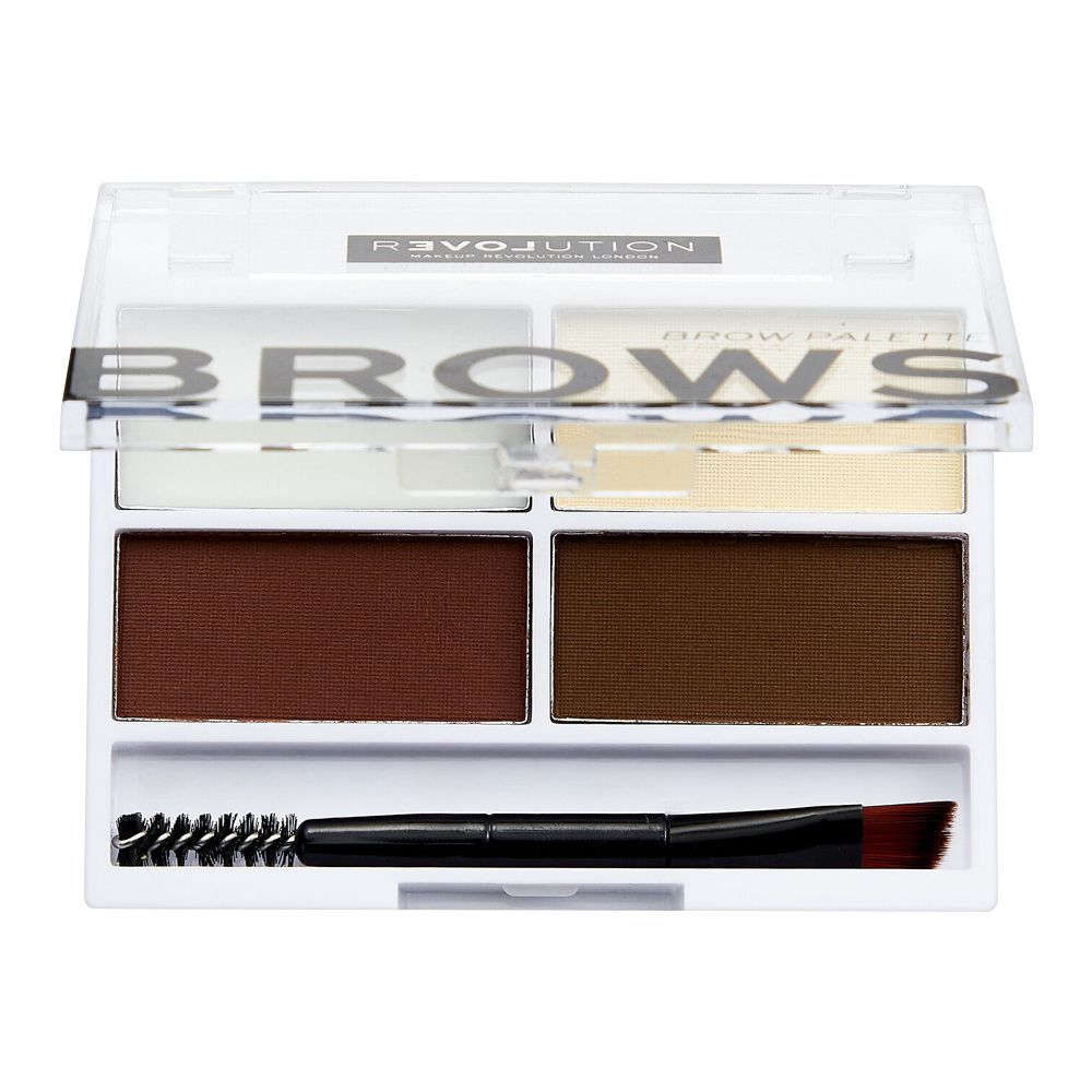 Makeup Revolution Relove Colour Cult Brow Palette, Dark - Image 2