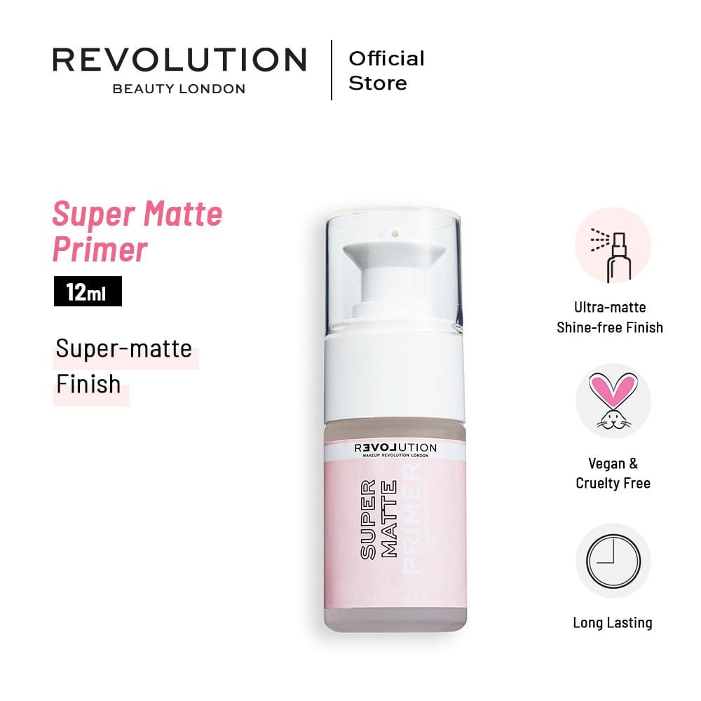 Makeup Revolution Relove Super Matte Primer, 12ml - Main Image