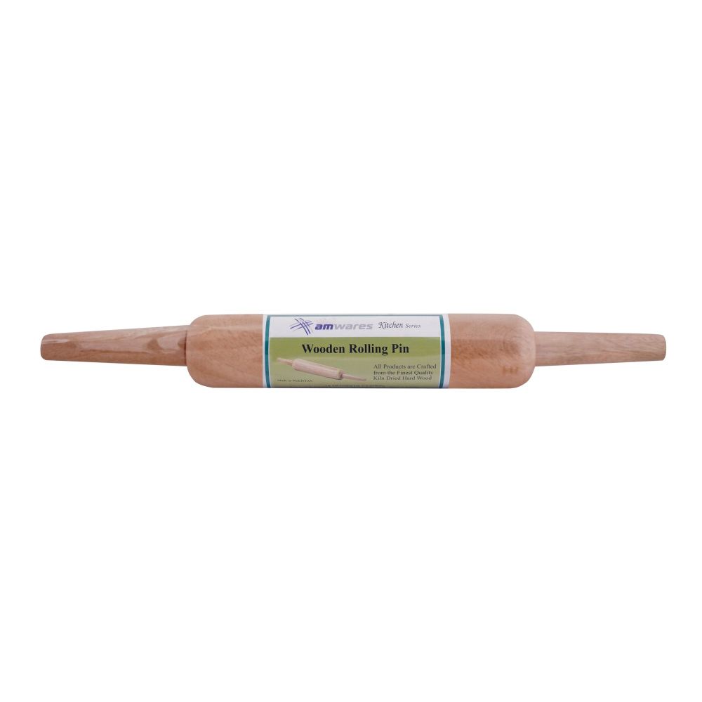 Amwares Mango Wood Pin Roller, White, 006005 - Main Image