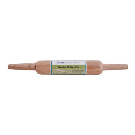 Amwares Mango Wood Pin Roller, White, 006005 - Main Image