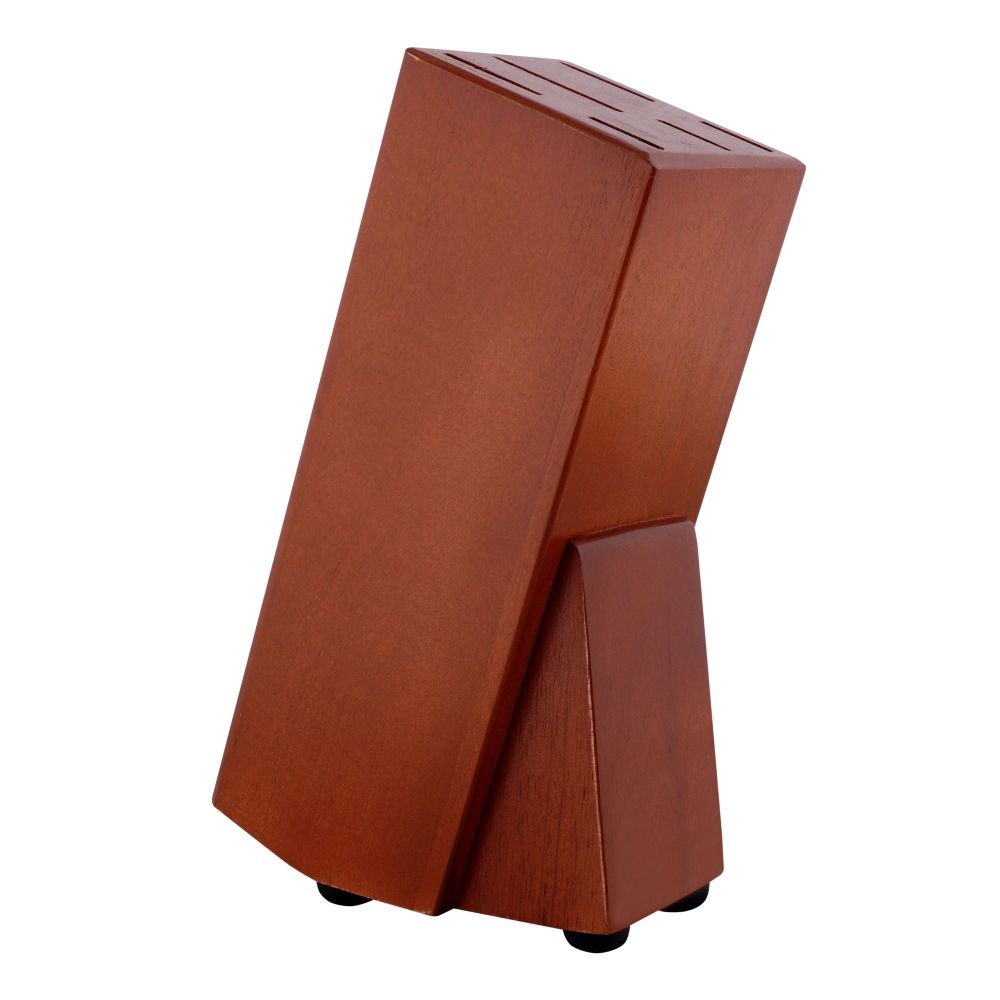Amwares Mango Wood 6 Slot Knife Block, Big, 008002 - Main Image