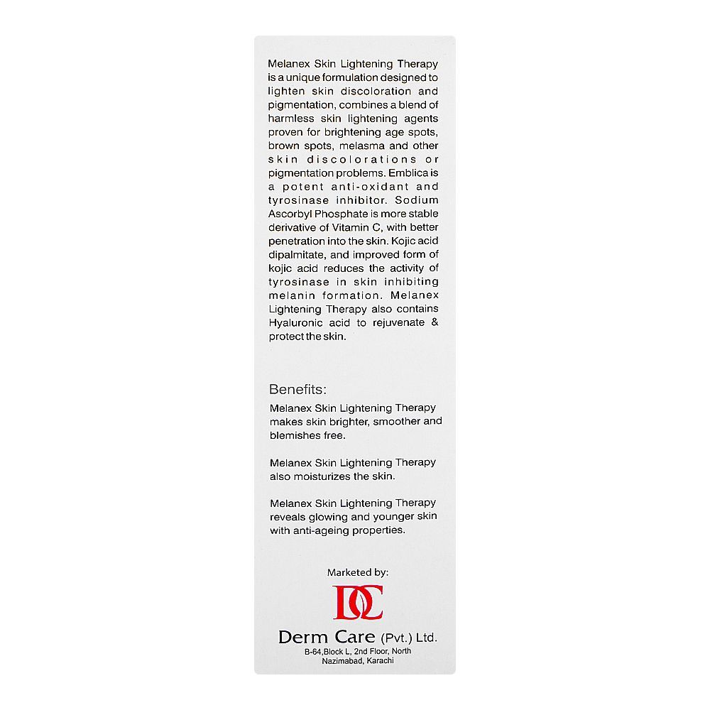 Melanex Skin Lightening Therapy Cream, 30g - Image 2