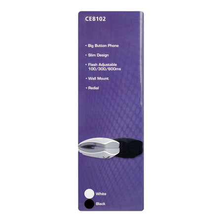 Uniden Trimline Caller ID Landline  Phone, Black, CE8102 - Image 4