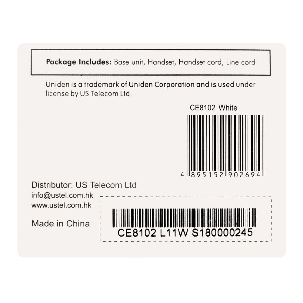 Uniden Trimline Caller ID Landline  Phone, Black, CE8102 - Image 5
