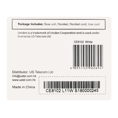 Uniden Trimline Caller ID Landline  Phone, Black, CE8102 - Image 5