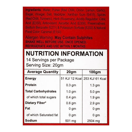 Shangrila Peri Peri Extra Hot Sauce, 295g - Image 3