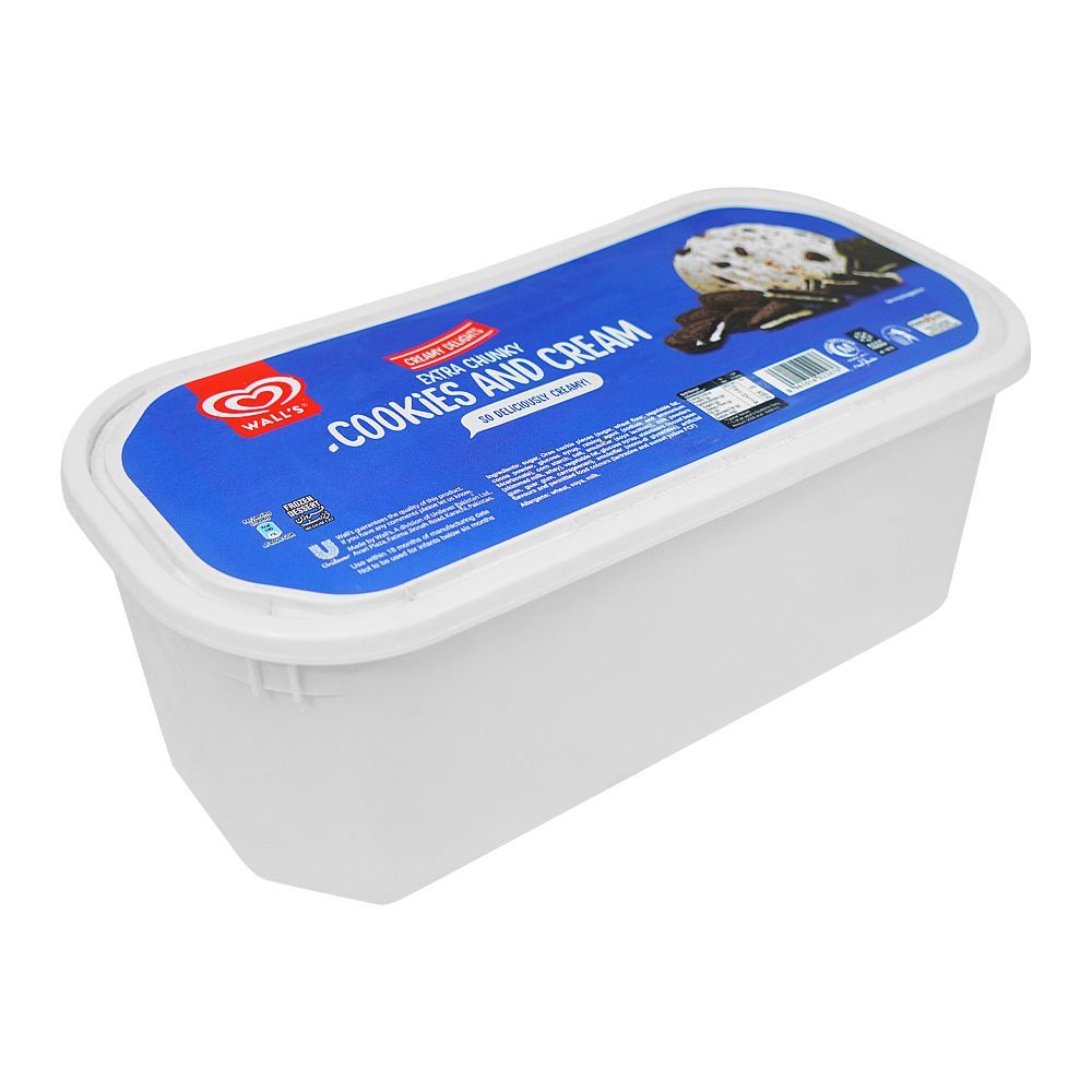 Wall's Cornetto Cookies & Cream Frozen Dessert, Ice Cream, 4.5 Liters - Main Image