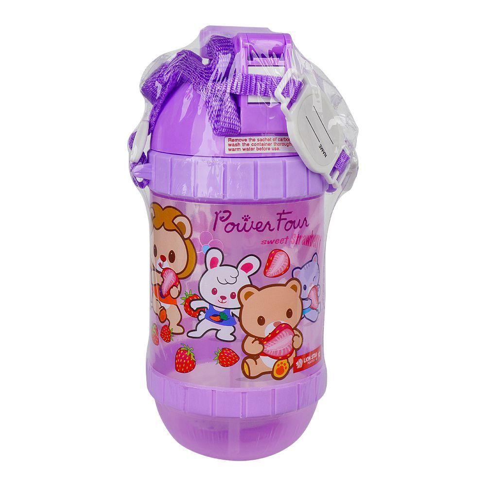 Lion Star Plastic Sonic Water Bottle, 650ml, Purple, N-65 - Image 2