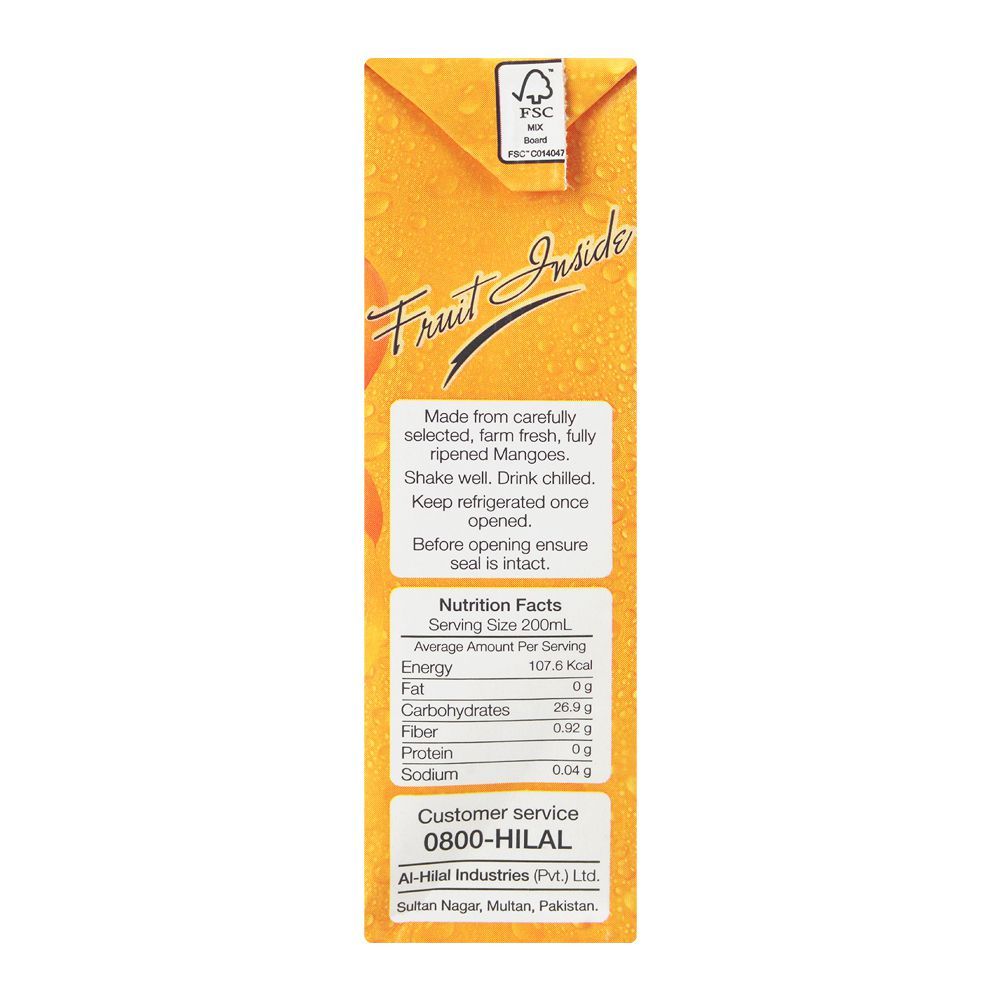 Fresher Mango Nectar Fruit Drink, 200ml - Image 3