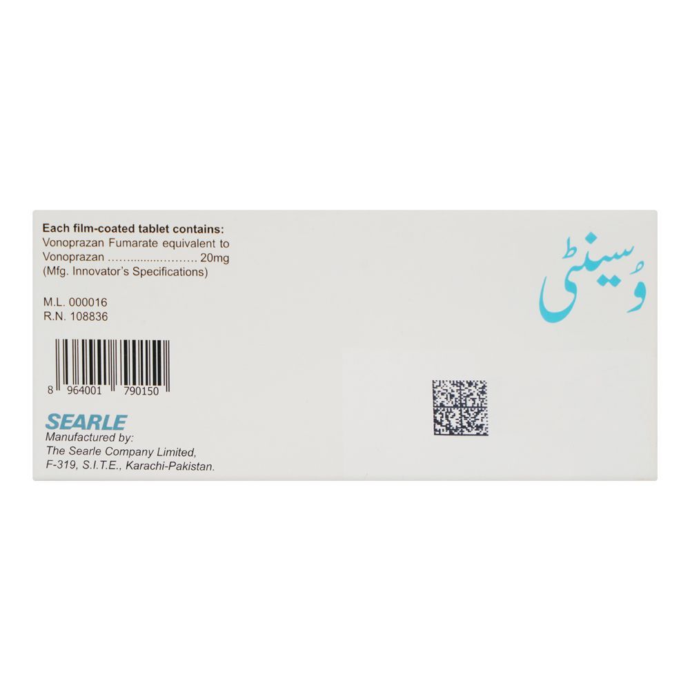 Searle Vocinti Tablet, 20mg, 14-Pack - Image 2