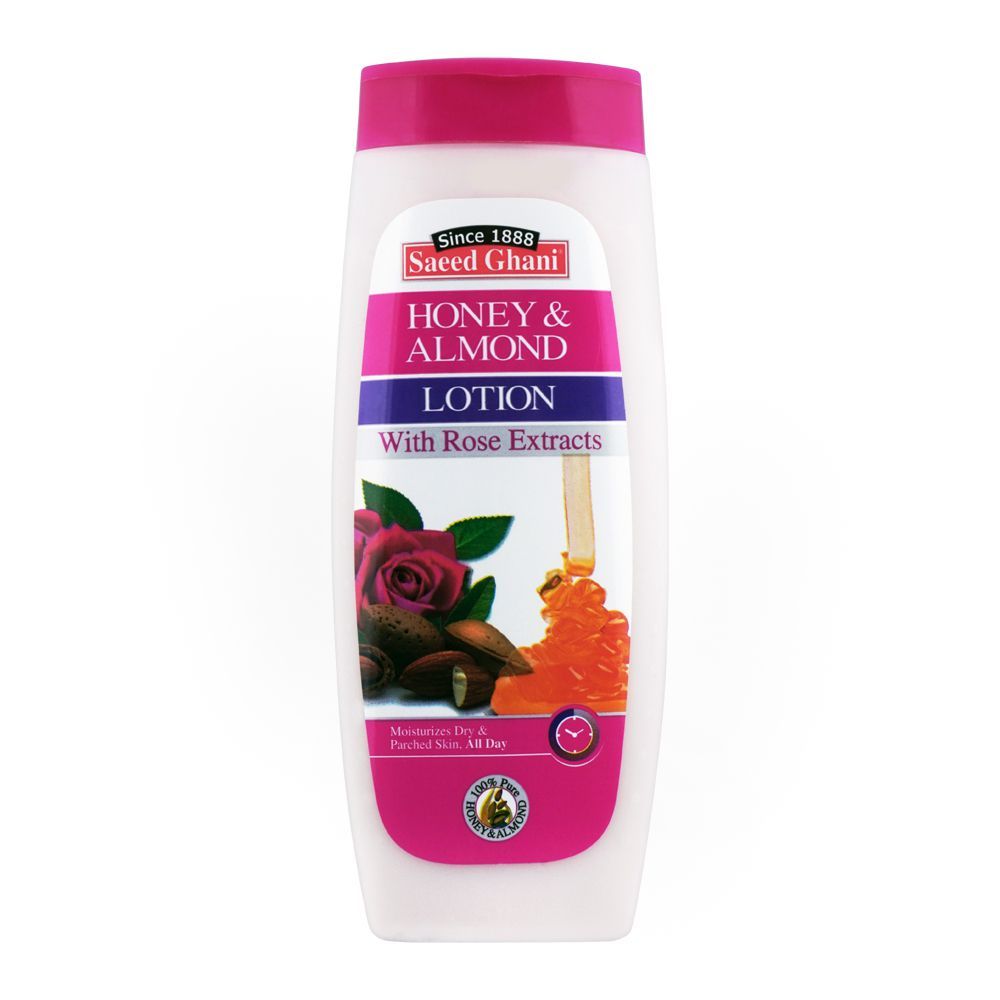 Saeed Ghani Honey & Almond Rose Extract Lotion, 200ml - Main Image