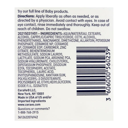 CeraVe Baby Moisturizing Lotion, 237ml - Image 3