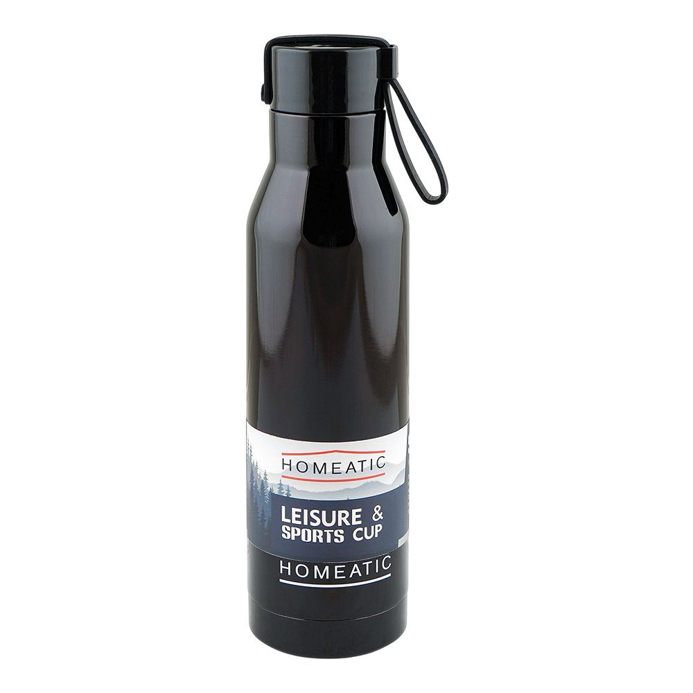 Homeatic Stainless Steel Water Bottle, 500ml, Purple, KA-017 - Image 2