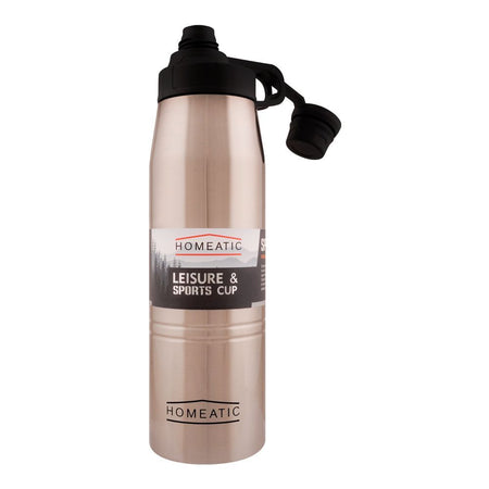 Homeatic Steel Water Bottle, 900ml, Silver, KD-1006 - Image 2