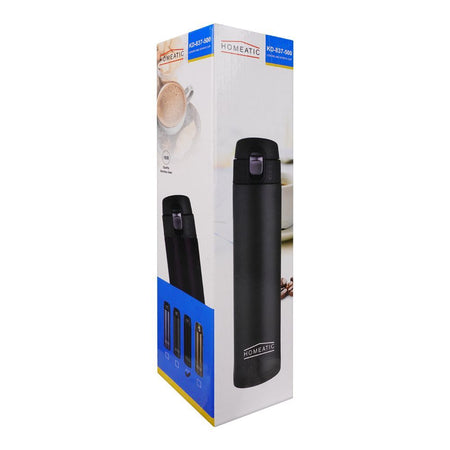 Homeatic Steel Water Bottle, 500ml Capacity, Brown, KD-837 - Image 3