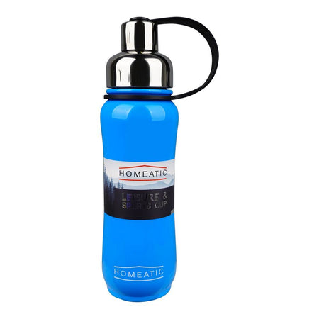 Homeatic Steel Water Bottle, 500ml Capacity, Blue, KD-850 - Main Image