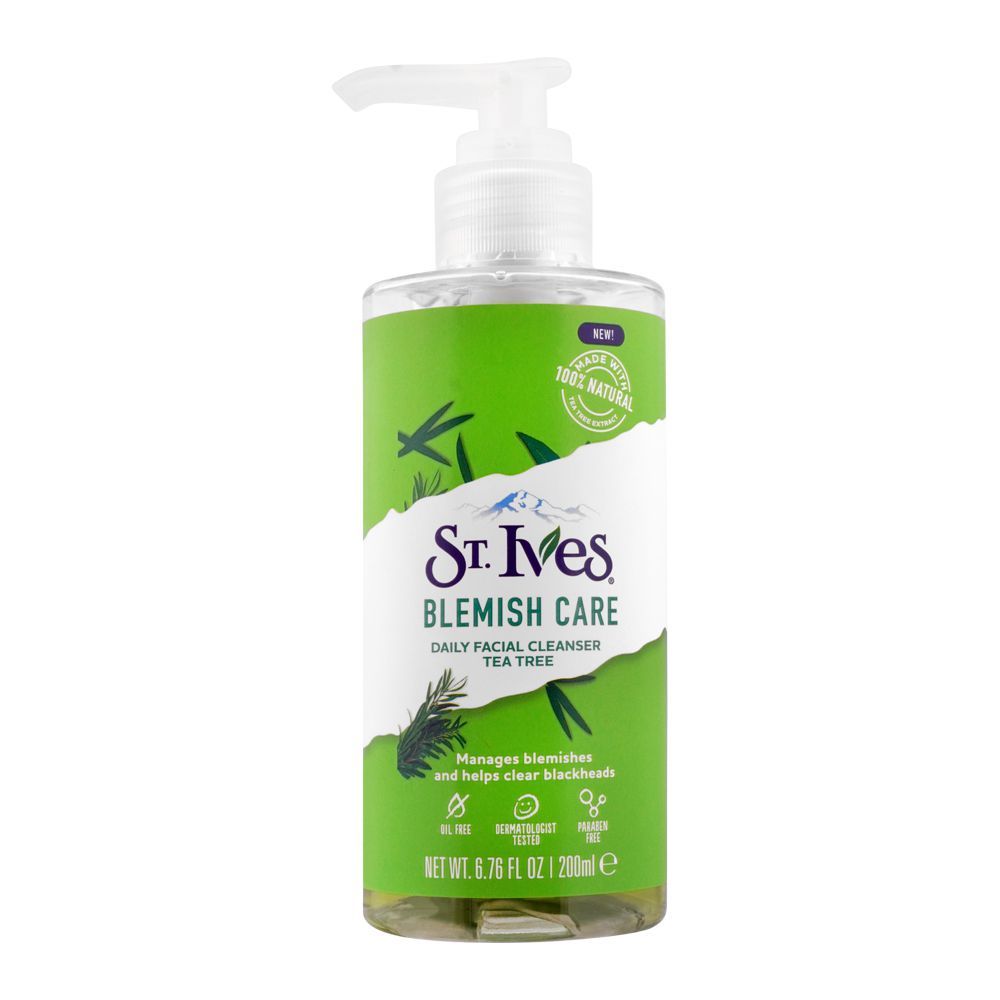 St. Ives Blemish Care Tea Tree Daily Facial Cleanser, 200ml - Main Image