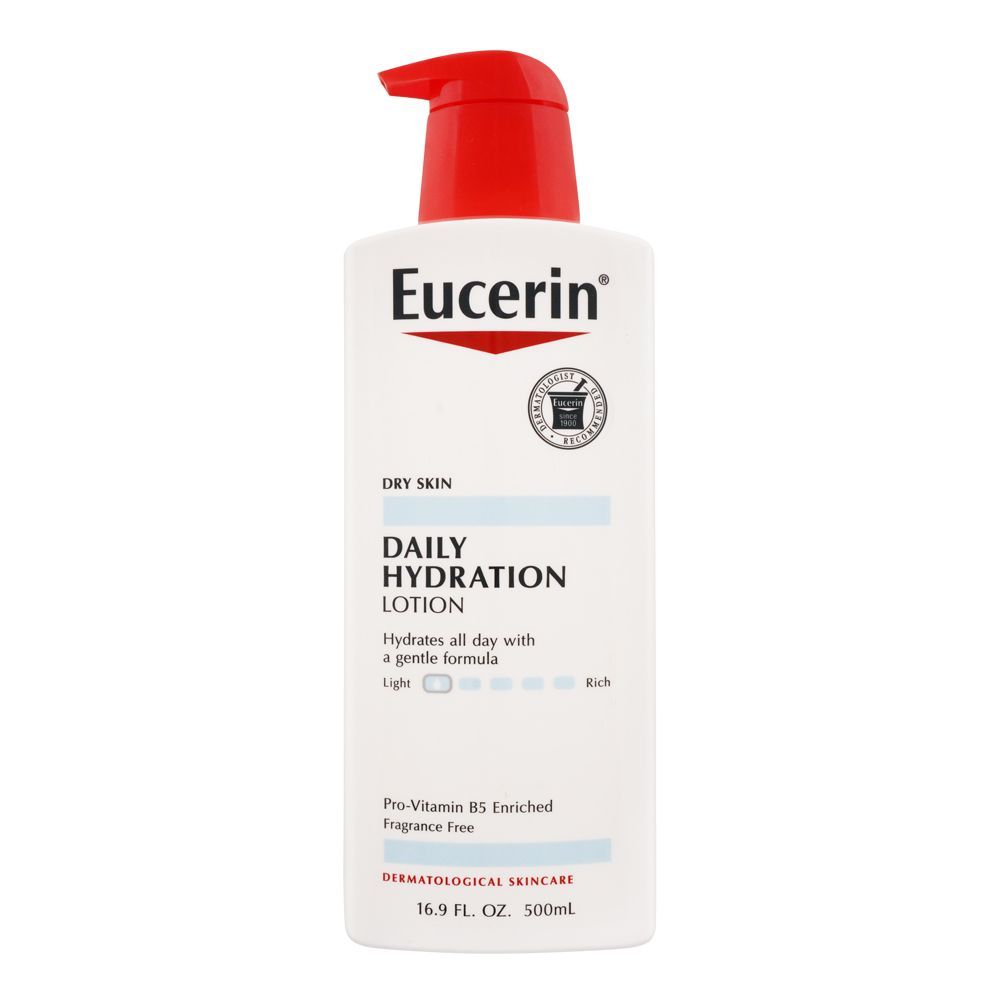 Eucerin Daily Hydration Lotion, Dry Skin, Fragrance Free, 500ml - Main Image