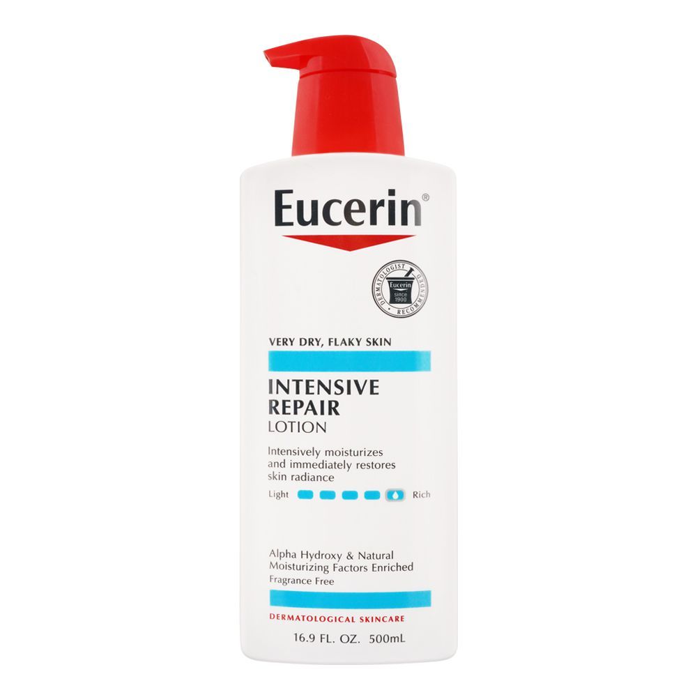 Eucerin Intensive Repair Lotion, Very Dry Flaky Skin, Fragrance Free, 500ml - Main Image