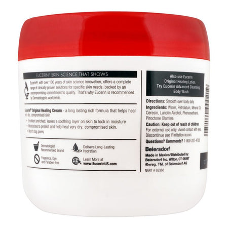 Eucerin Original Healing Skin Cream, Extremely Dry Compromised, Fragrance Free, 454g - Image 2