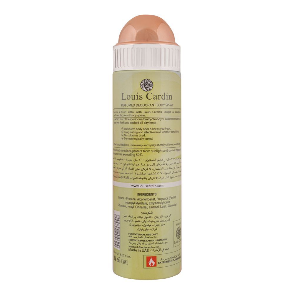 Louis Cardin Passion Scent Femme Deo Spray, For Women, 200ml - Image 2