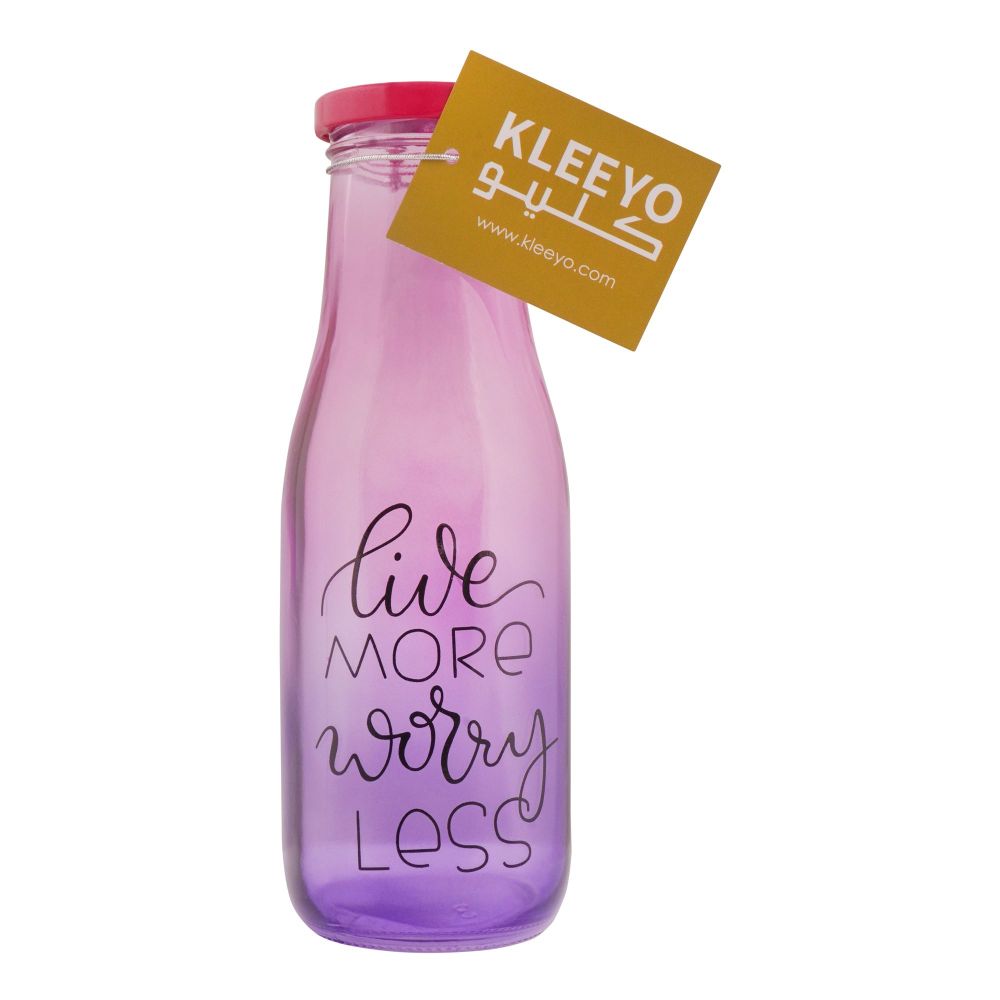 Kleeyo Glass Bottle, 420ml, C0024ABCD - Main Image