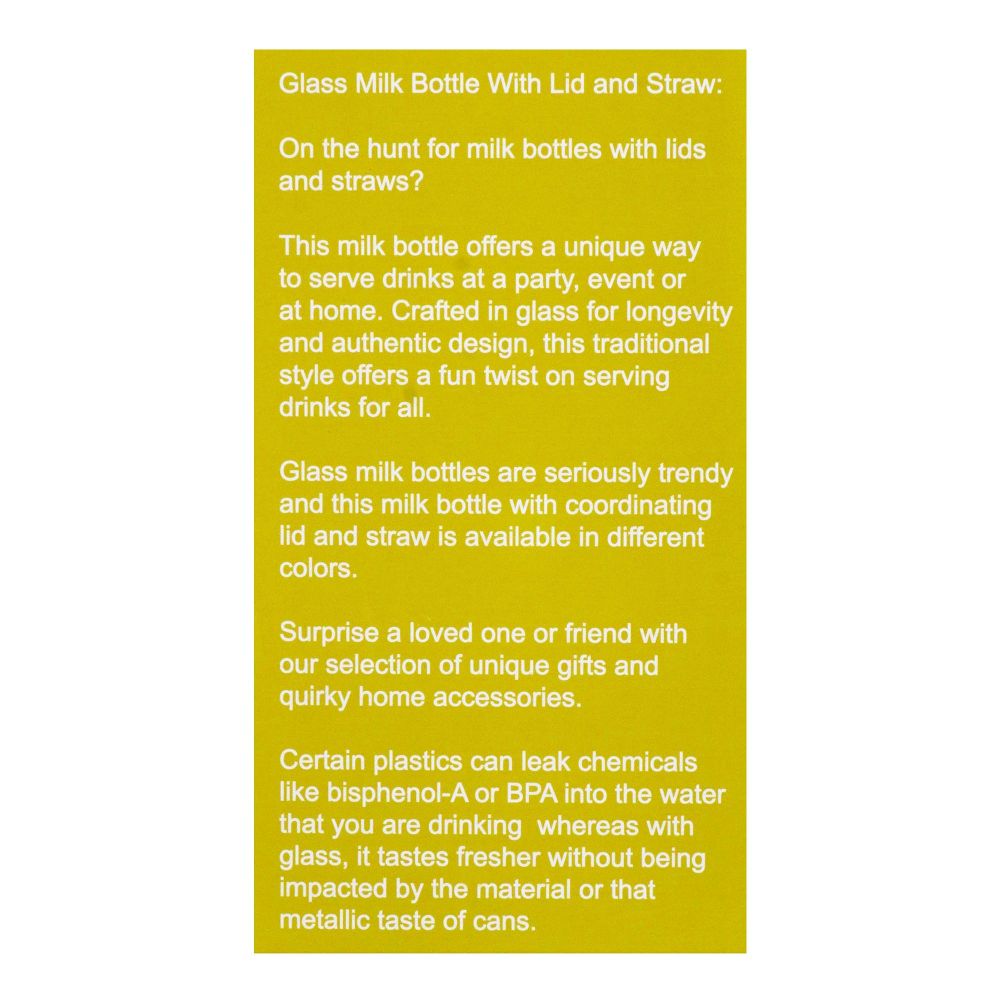 Kleeyo Glass Bottle, 420ml, C0024ABCD - Image 4