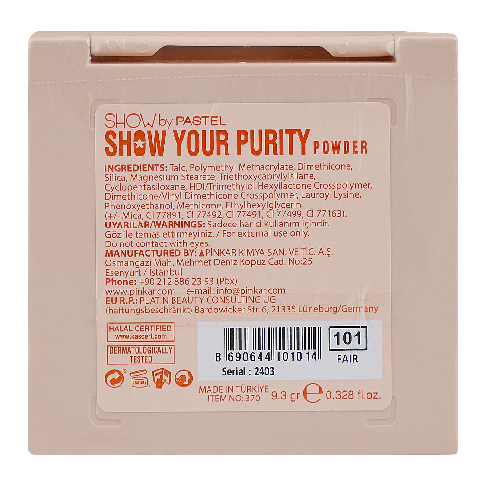 Pastel Show By Pastel Show Your Purity Face Powder, 9.3g, 101 Fair - Image 3