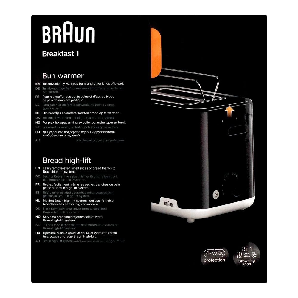 Braun Breakfast 1 Toaster, HT-1010 - Image 6