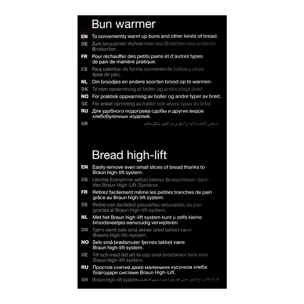 Braun Breakfast 1 Toaster, HT-1010 - Image 7