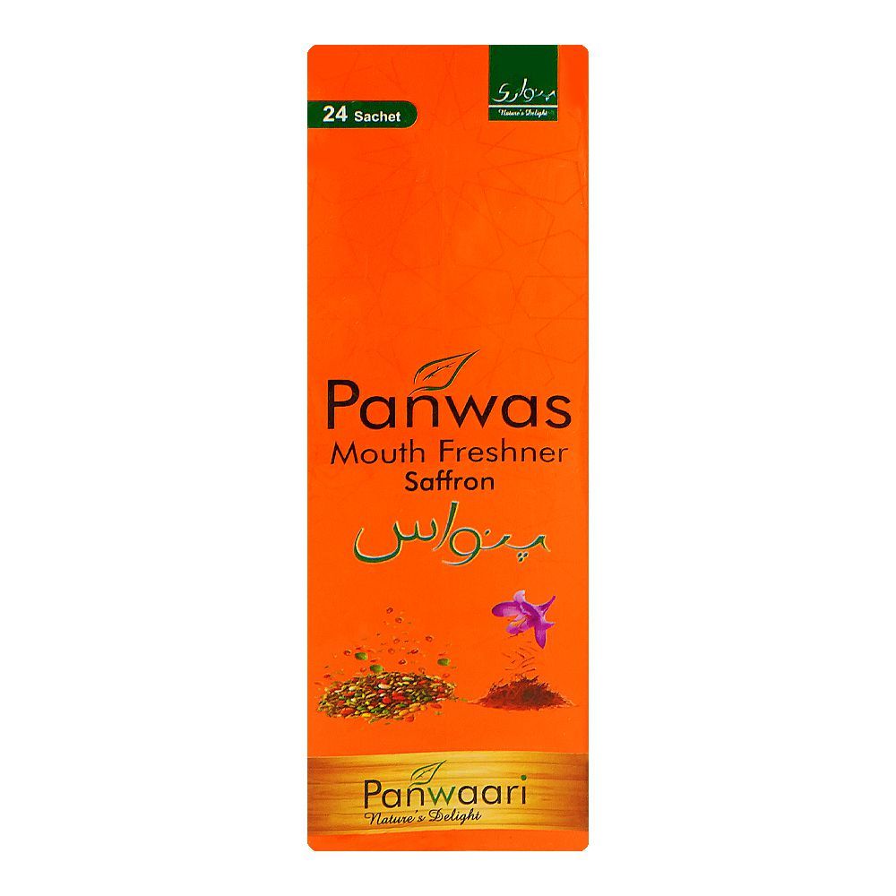 Panwaari Panwas Saffron Mouth Freshener, 24-Pack - Image 2