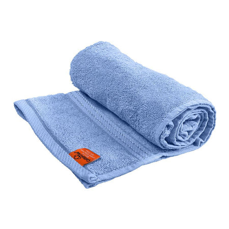 Cotton Tree Combed Cotton Hand Towel, 50x100cm, Light Blue - Main Image