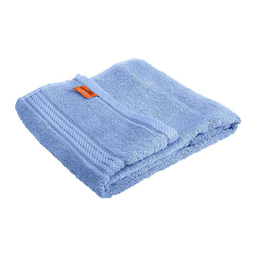 Cotton Tree Combed Cotton Hand Towel, 50x100cm, Light Blue - Image 2