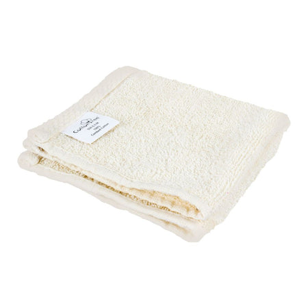 Cotton Tree Combed Cotton Wash Towel, 30x30cm, Off White - Image 2