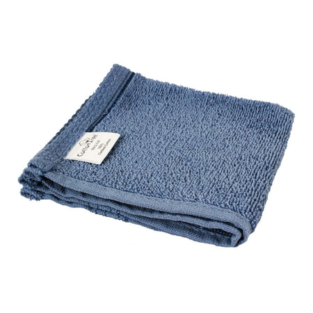 Cotton Tree Combed Cotton Wash Towel, 30x30cm, Seage Blue - Image 2