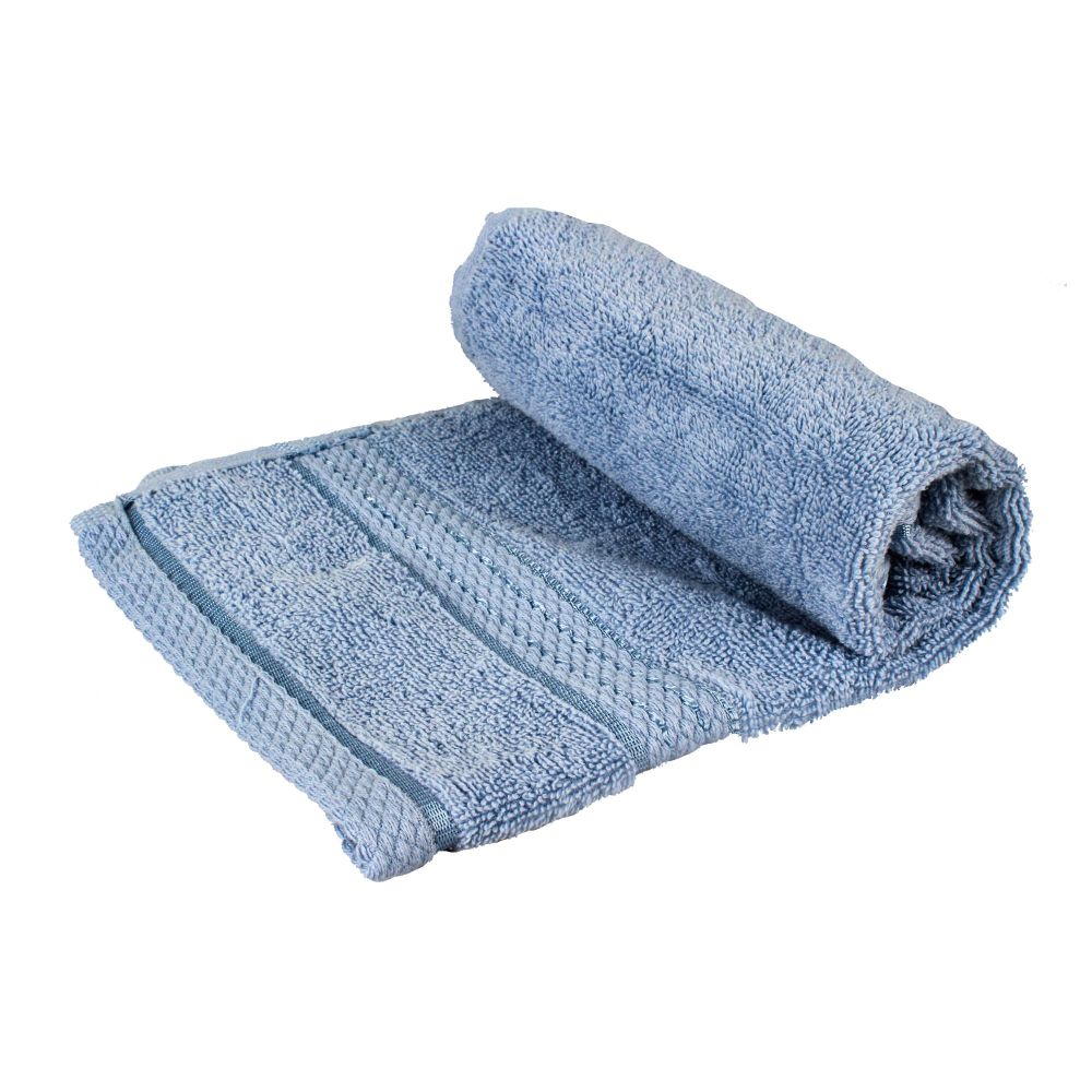 Cotton Tree Combed Cotton Face Towel, 40x60cm, Light Blue - Main Image