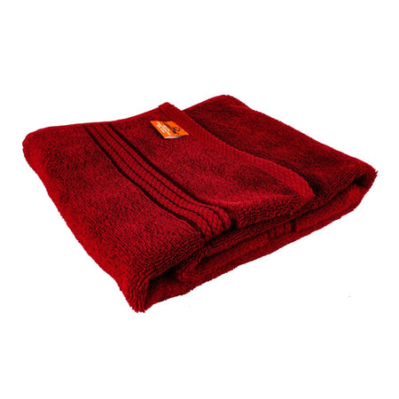 Cotton Tree Combed Cotton Hand Towel, 50x100cm, Maroon - Image 2