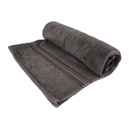 Cotton Tree Combed Cotton Bath Sheet, 90x150cm, Dark Grey - Main Image