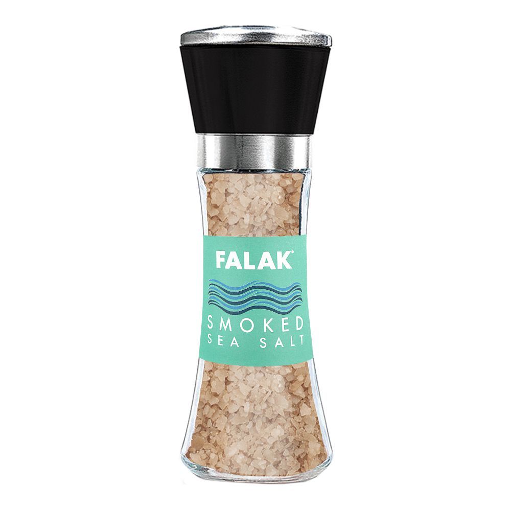 Falak Smoked Sea Salt, 200g, Grinder Bottle - Image 2