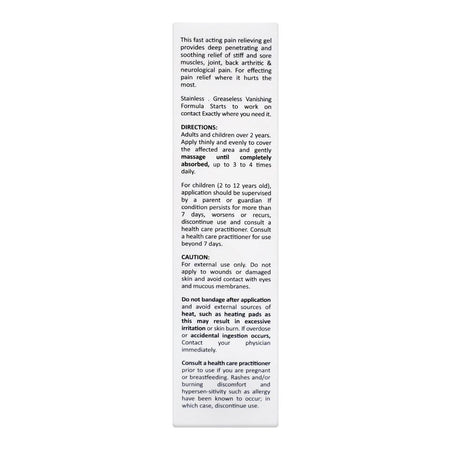 Gennec Health Sciences Rub.A535 Pain Relief Gel, 50g - Image 2