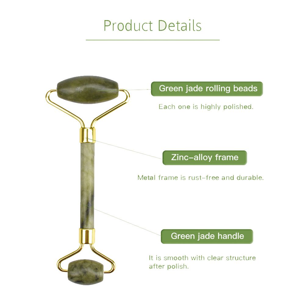 Jade Roller Facial Massage Tool - Image 2
