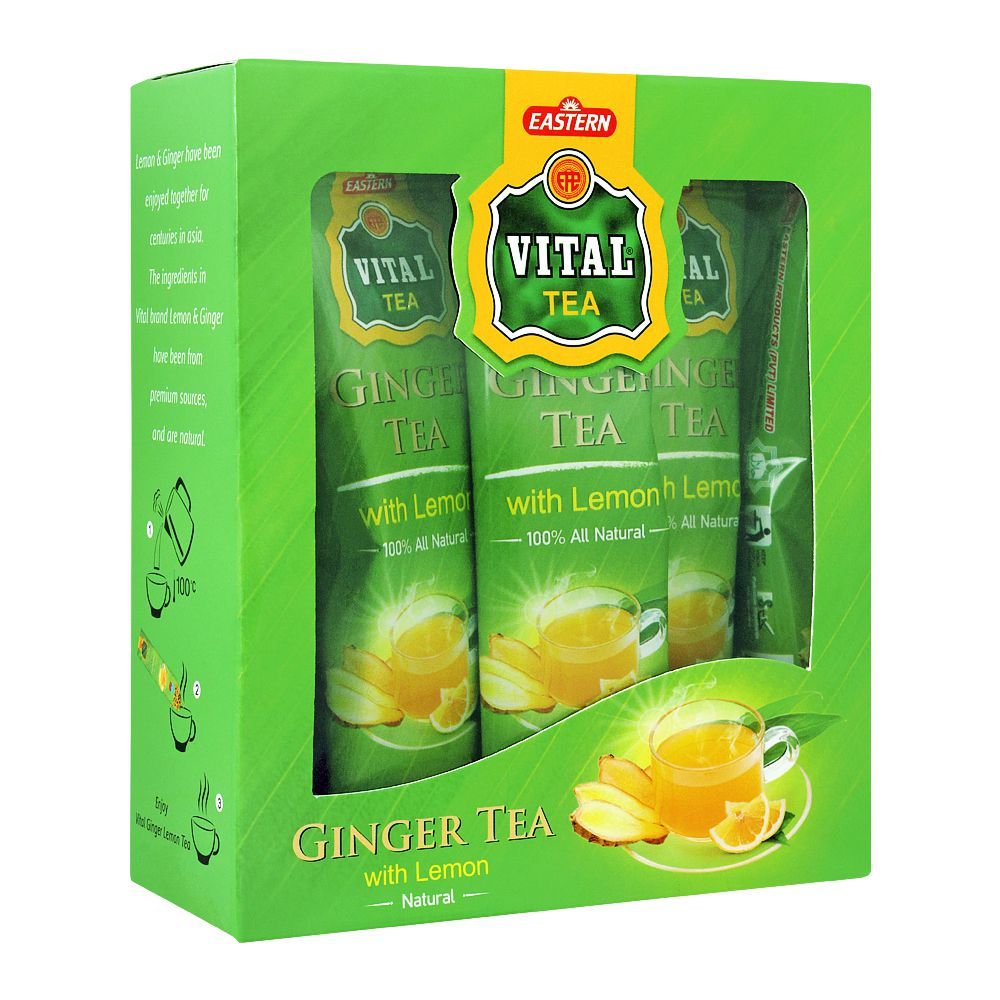 Vital Ginger Tea With Lemon, 10-Sachets - Main Image